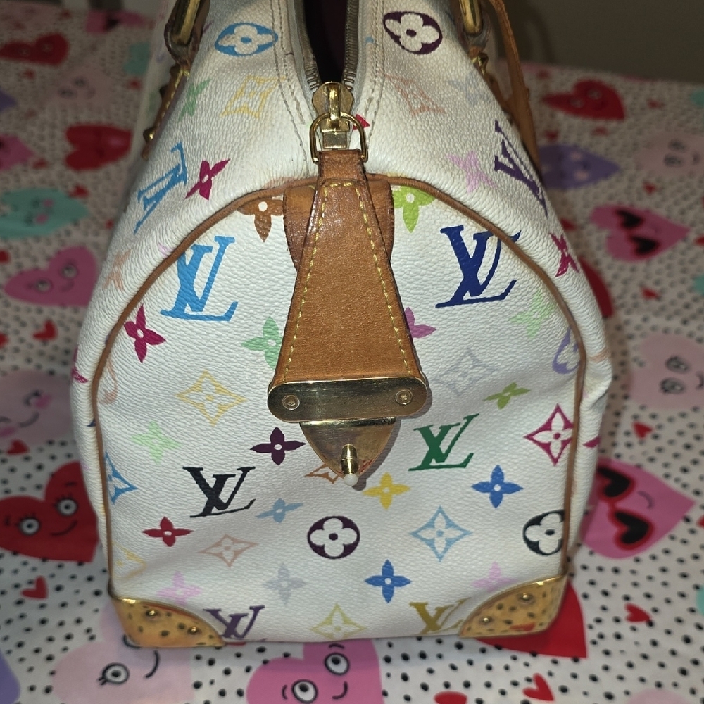 Louis Vuitton White Murakami Multicolor Speedy - Picture 5 of 16